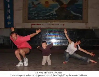 Maoni and his parent training in China